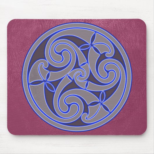 Celtic Art Spiral Design Mouse Mat Muismat (Voorkant)