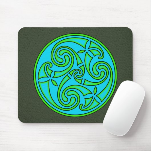 Celtic Art Spiral Design Mouse Mat Muismat (Met muis)
