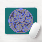 Celtic Art Spiral Design Mouse Mat Muismat (Met muis)