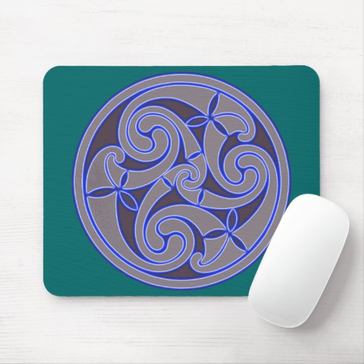 Celtic Art Spiral Design Mouse Mat Muismat (Met muis)
