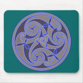 Celtic Art Spiral Design Mouse Mat Muismat (Voorkant)