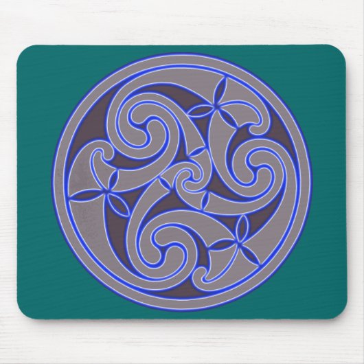 Celtic Art Spiral Design Mouse Mat Muismat (Voorkant)