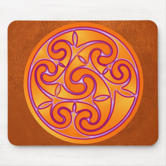 Celtic Art Spiral Design Mouse Mat Muismat (Voorkant)