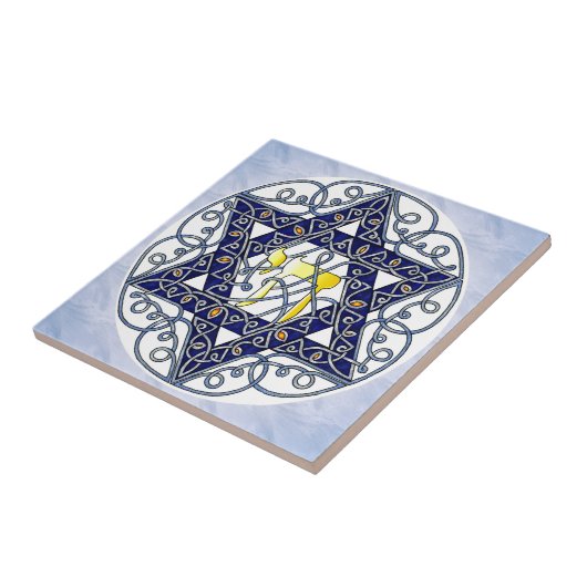 Celtic Art Star van David Tegeltje (Zijkant)