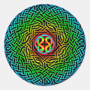 Celtic Artemus Knot Ronde Sticker