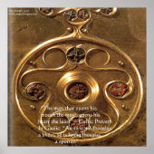 Celtic Artifact & Proverb-Poster Poster (Voorkant)