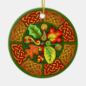 Celtic Autumn Leaves Ornament (Voorkant)