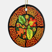 Celtic Autumn Leaves Ornament (Links)