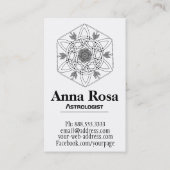 *~ * Celtic Aztec Tribal Boho Galaxy Nebula Visitekaartje (Achterkant)