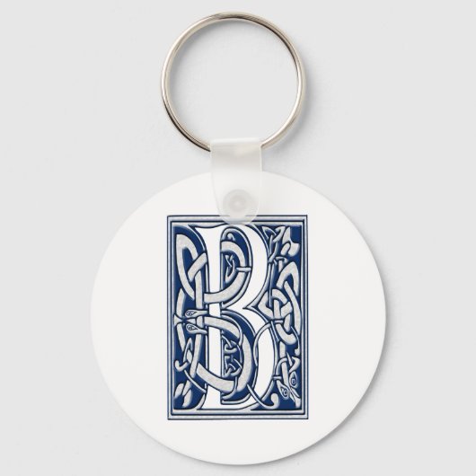 Celtic B Monogram Sleutelhanger (Voorkant)