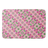 Celtic Bell Flower Mandalas Pink Bath Mat (Voorkant)