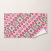 Celtic Bell Flower Mandalas Pink Bath Towel set Bad Handdoek (Handdoek)