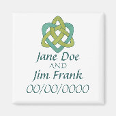 Celtic Bewaar de datum bruiloft magneet (Voorkant)