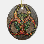 Celtic Biohazard Pendant/Ornament Keramisch Ornament (Links)