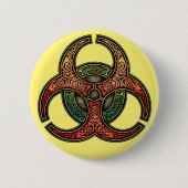 Celtic Biohazard Round Button (Voorkant)