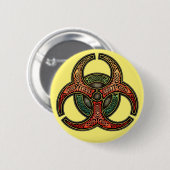Celtic Biohazard Round Button (Voorkant /achterkant)