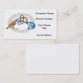 Celtic Bird and Rabbit met Lijst Visitekaartje (Voorkant / Achterkant)