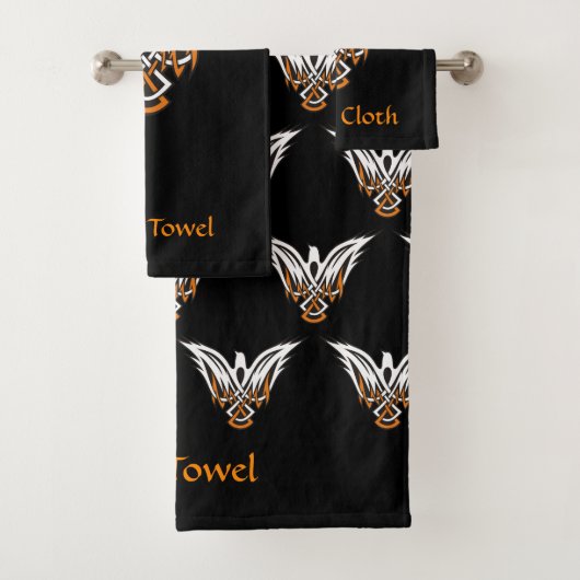 Celtic Bird Bath Towel Set Bad Handdoek (Insitu)