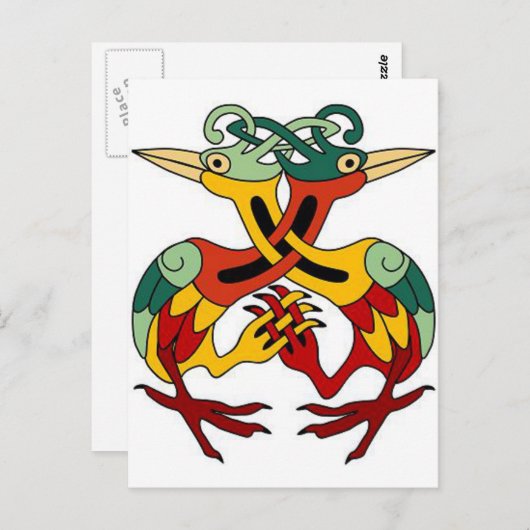 Celtic Bird Briefkaart (Voorkant / Achterkant)