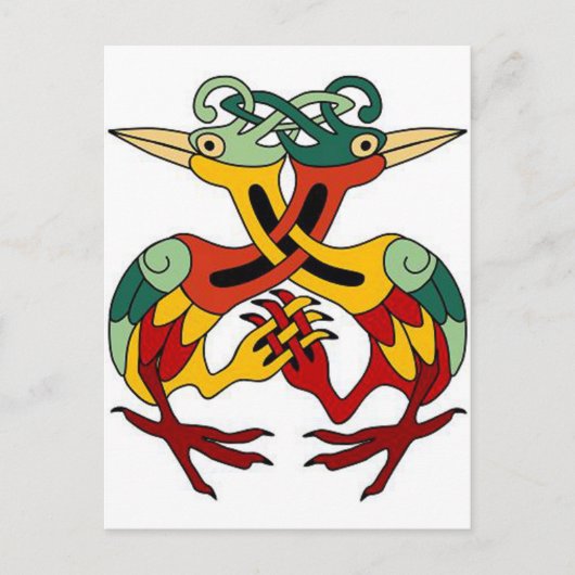 Celtic Bird Briefkaart (Voorkant)