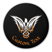 Celtic Bird Ceramic Knob Keramische Knop (Voorkant)