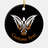 Celtic Bird Ceramic Ornament (Voorkant)