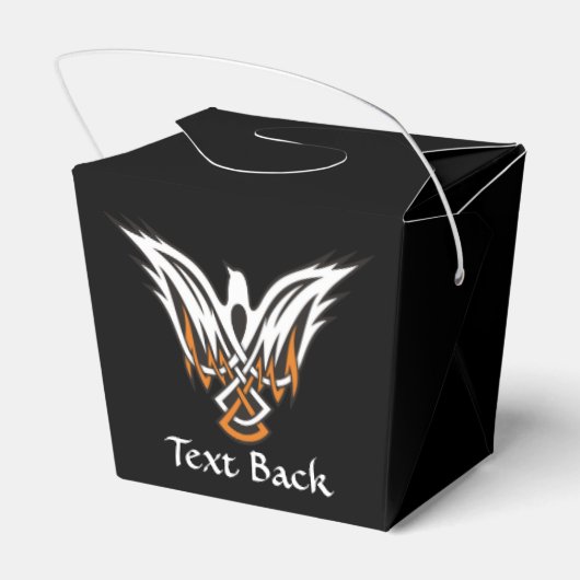 Celtic Bird Favor Box Bedankdoosjes (Achterkant)