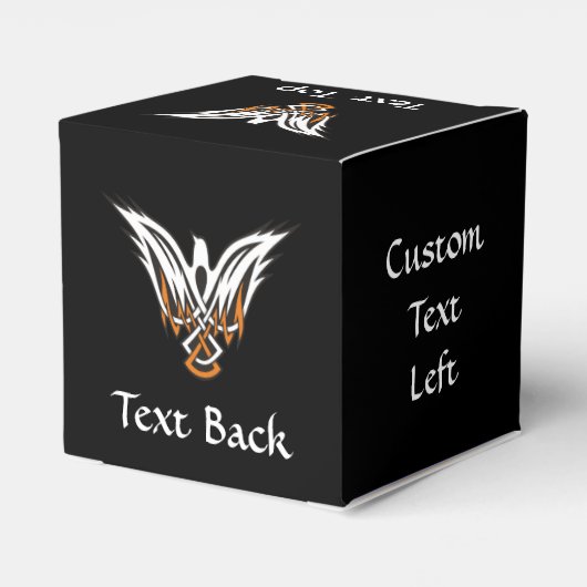 Celtic Bird Favor Box Bedankdoosjes (Achterkant)
