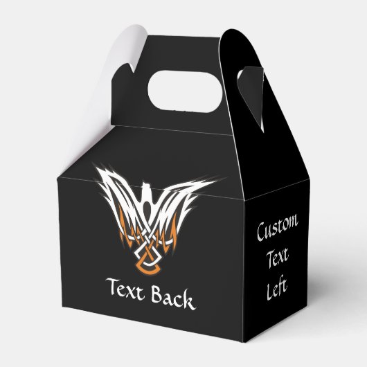 Celtic Bird Favor Box Bedankdoosjes (Achterkant)