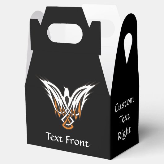 Celtic Bird Favor Box Bedankdoosjes (Geopend)