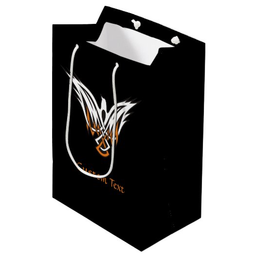 Celtic Bird Medium Gift Bag Medium Cadeauzakje (Voorkant Gekanteld)