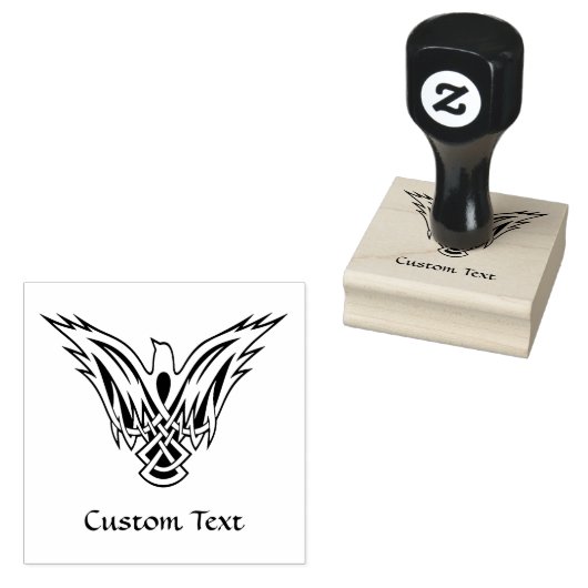 Celtic Bird Rubber Stamp Rubberstempel (Gestempeld)