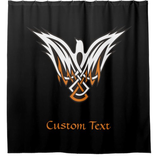 Celtic Bird Shower Curtain Douchegordijn (Voorkant)