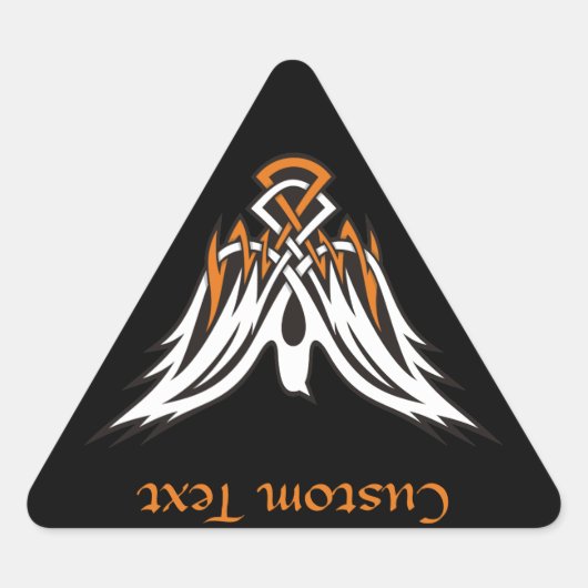 Celtic Bird Triangle Sticker (Voorkant)