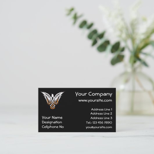 Celtic Bird Visitekaartje (Staand voorkant)