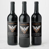 Celtic Bird Wine Label Wijn Etiket (Flessen)