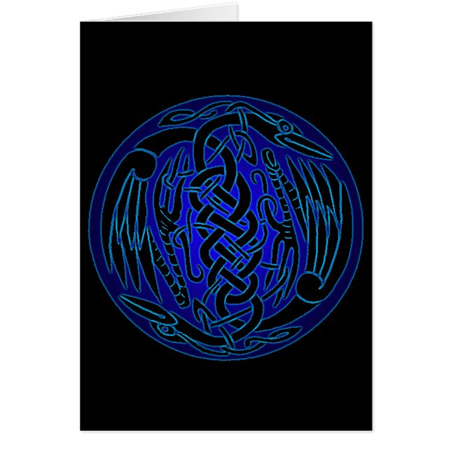 Celtic Birds of Peace (blauwe versie) (Voorkant)