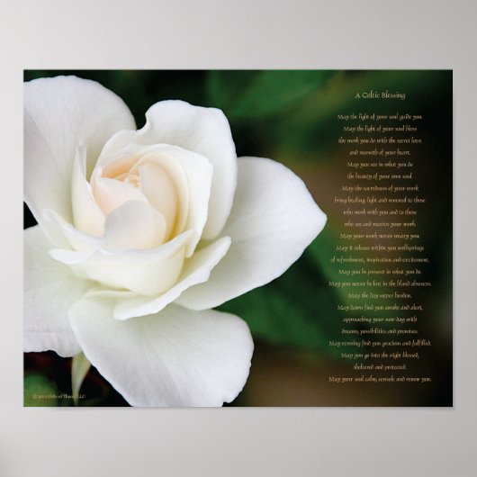 Celtic Blessing, 14 x 11 inch - halfglanzend Poste Poster (Voorkant)