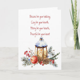 Celtic Blessings Kerstmis voor iedereen Feestdagen Kaart