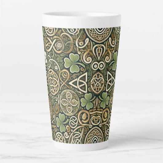 Celtic Bloom Latte Mok (Voorkant)