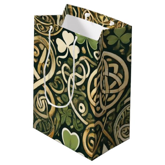 Celtic Bloom Medium Cadeauzakje (Achterkant Gekanteld)