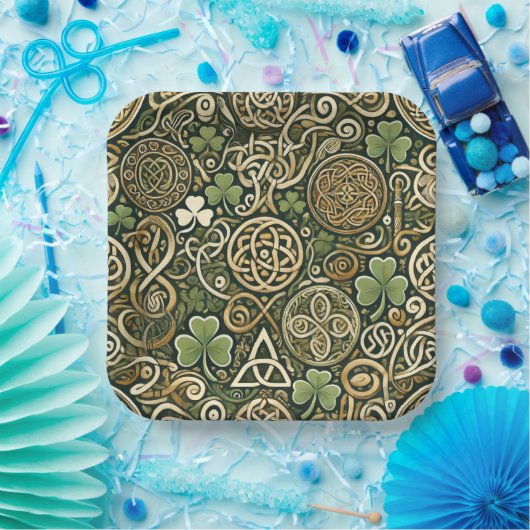 Celtic Bloom Papieren Bordje (Feest)