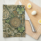 Celtic Bloom Theedoek (Quarter Fold)