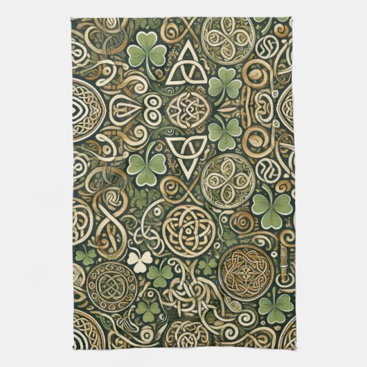 Celtic Bloom Theedoek (Verticaal)