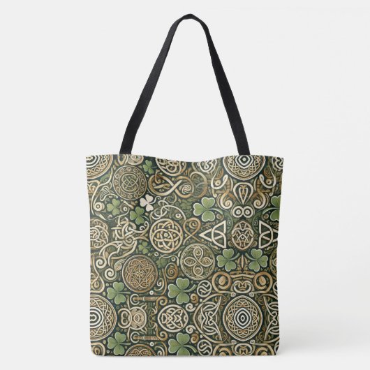 Celtic Bloom Tote Bag (Achterkant)