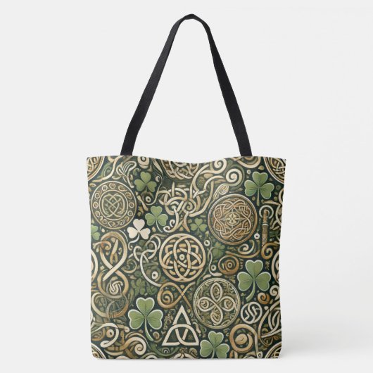 Celtic Bloom Tote Bag (Achterkant)