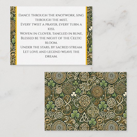 Celtic Bloom Visitekaartje (Voorkant / Achterkant)