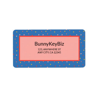 Celtic Blue Mini Hearts Business Company Adres Etiket