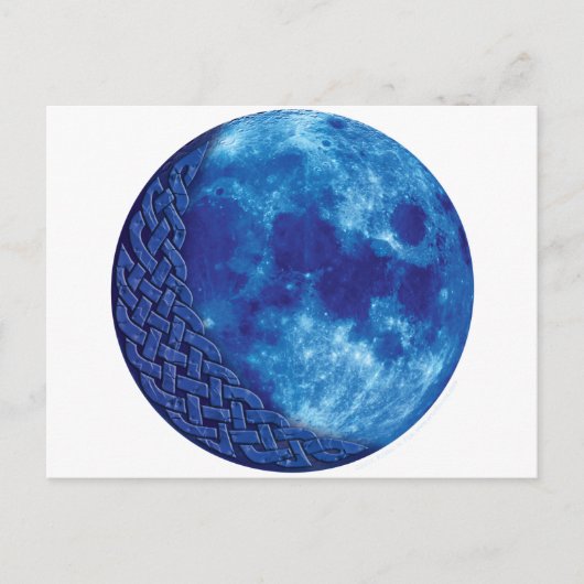 Celtic Blue Moon Briefkaart (Voorkant)