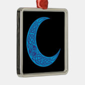 Celtic Blue Moon Metalen Ornament (Rechts)